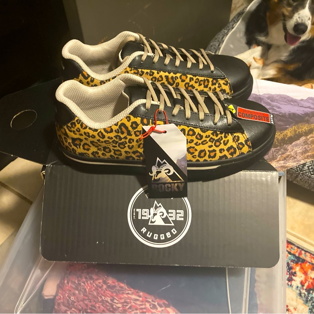 Rocky composite toe work shoes